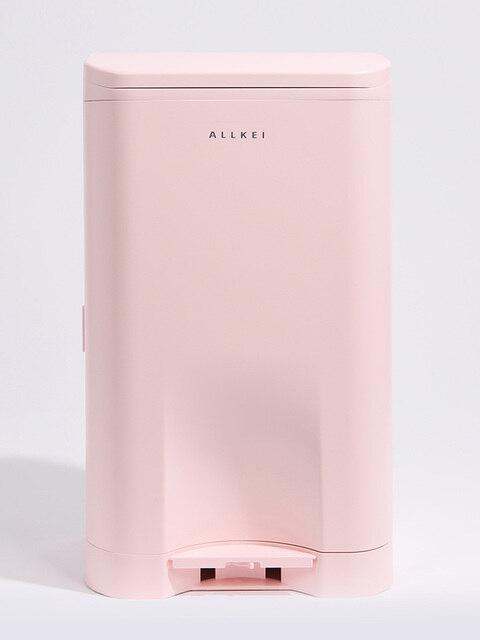 생활용품 - 올케이 (ALLKEI) - 듀얼오픈 스탠드형 기저귀 휴지통 29L 베이비핑크