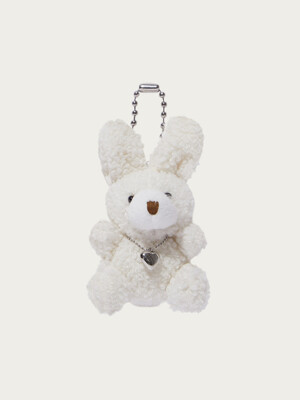 HEART RABBIT KEYRING