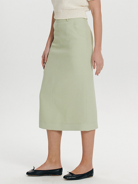 스커트 - 더 라이 (THE RYE) - Boucle Midi Skirt(Mint)