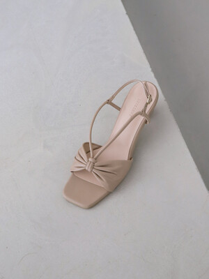 Braid sandal / beige (5cm)