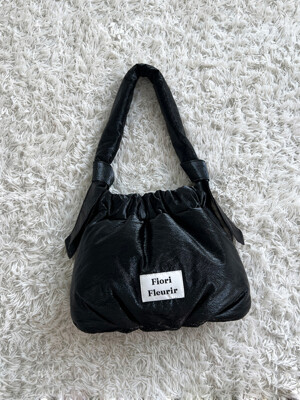 Lottie tote shoulder bag _Shine Black