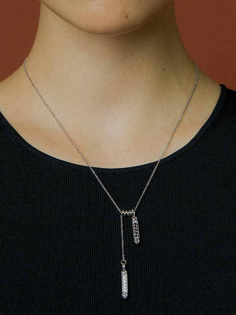 주얼리 - 마티아스 (MATIAS) - Capsule Necklace (Silver)