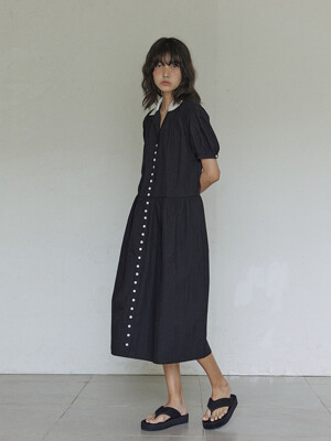 Modern folk dress / Black