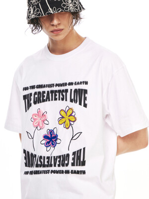 Flower Patch Tee White