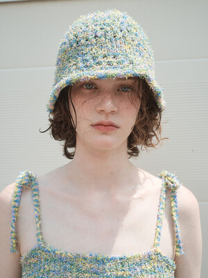 TAFFY CANDY BUCKET HAT, GREEN MARBLE