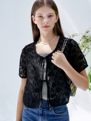 S Flower Burnout Ribbon Blouse_2colors