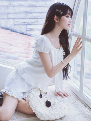 FRILL MINI SKIRT_WHITE