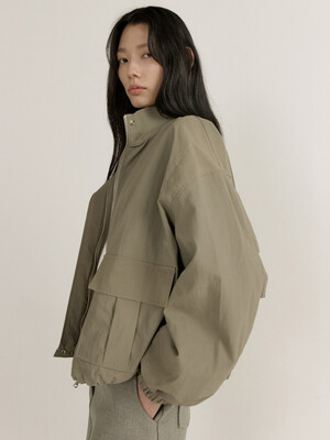 BIG POCKET WIND BREAKER JUMPER (KHAKI)