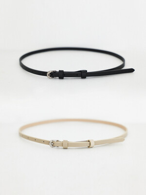 TFR THIN LEATHER BELT_2COLORS