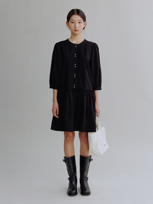 HEIDY COTTON ONE PIECE_BLACK