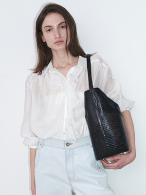 Ruffled See-through Shirt SW5SB128_2color
