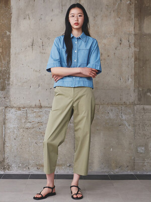 Signature Slim Straight Easy Pants  Khaki (KE5321M02H)