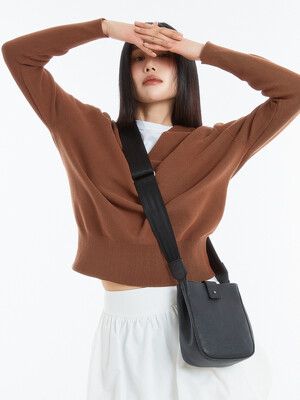MINI COW CROSS BAG, BLACK