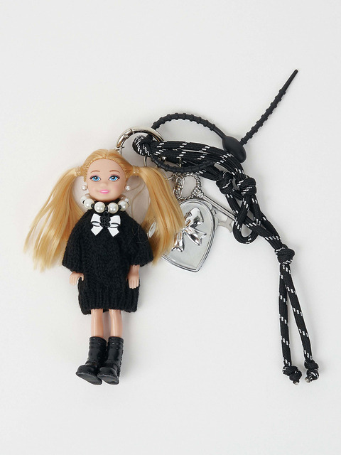 멜리앤로즈 [선물포장] Winter Rose Key Ring(312907)_BLACK