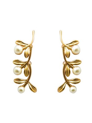 pearl tree earrings