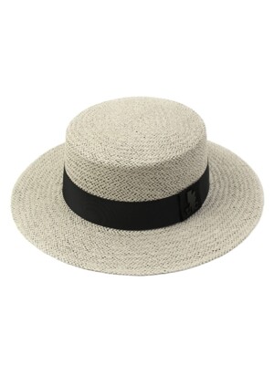 Black Line Gray Panama Hat 파나마햇