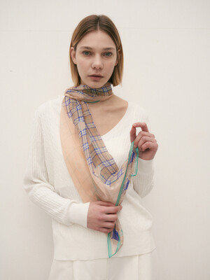 dahila silk scarf (2color)