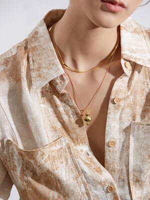 gourd necklace gold