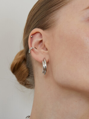 pipe hoop earrings