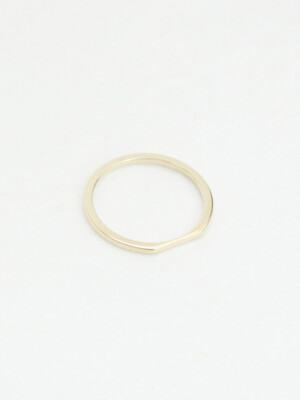 Classic Thin Flat 14k gold Ring