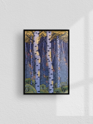 ART PRINT 43. Forest Sunrise