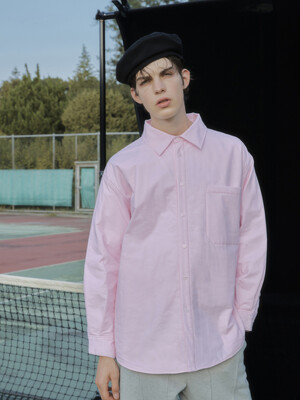 COSY PADDED SHIRTS JACKET PINK