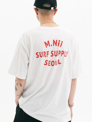 SURF SUPPLY T-SHIRTS / WHITE