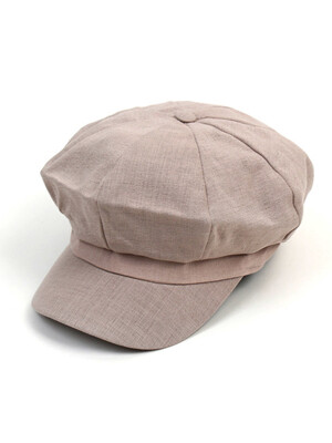 Modern Linen Beige Newsboy Cap 뉴스보이캡