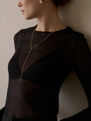 Long Rope Y_Necklace (2colors)
