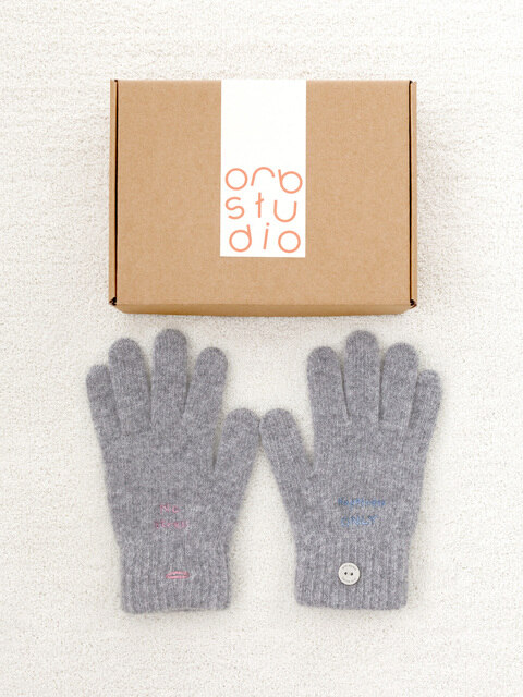 패션액세서리,패션액세서리 - 올브스튜디오 (orb studio) - DON’T FORGET ME wool gloves (Grey) 울 장갑