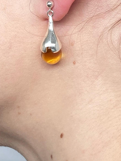 주얼리 - 포틀 (Fotl) - [925silver,Glass]Light earring(32color)