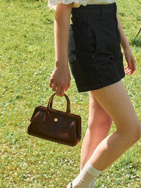 【Vanone Atelier】 B3006 Grandma rosemary padding bag ★ 반원 아틀리에]B3006 Grandma rosemary padding bag_Ivory