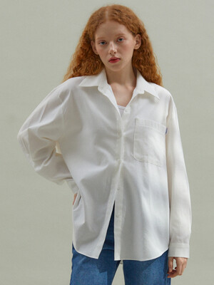Basic Oxford  Long Shirt White