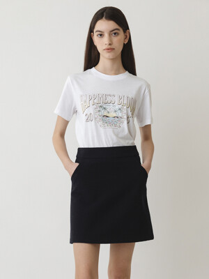 A CLASSIC A-LINE MINI SKIRT_NAVY