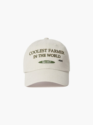 COOLEST FARMER BALL CAP - LIGHT GREY