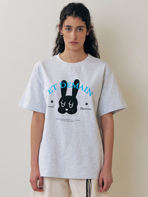 Rabbit graphic T-shirt - Melange