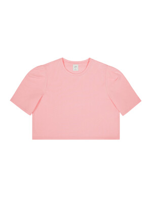 DAILY PUFF CROP T-SHIRT PINK