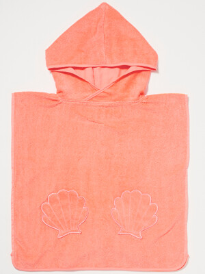 [국내공식] Beach Hooded Towel Ocean Treasure Neon Rose_네온로즈 후디 비치 타올_S3VBHTOT