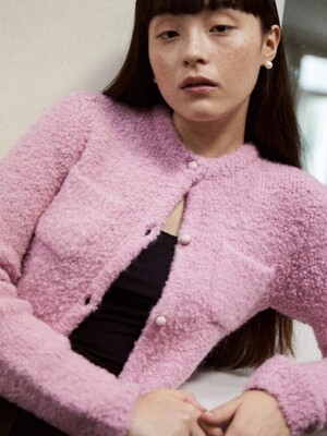 60s Lady Knit Crop Jacket  Pink (TA375AA06X)