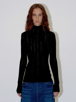 SCOTCH SHEER KNIT (black)