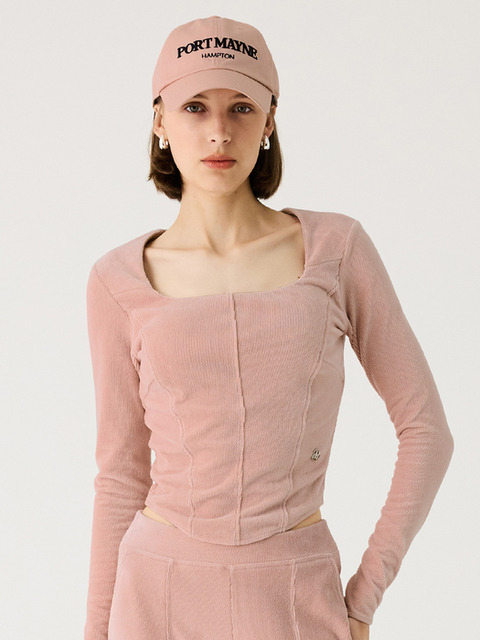 티셔츠,스포츠웨어,골프 - 포트메인 (PORT MAYNE) - CORDUROY ATHLETIC TOP - PINK