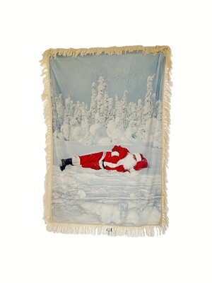 Sleeping Santa Blanket - Vertical
