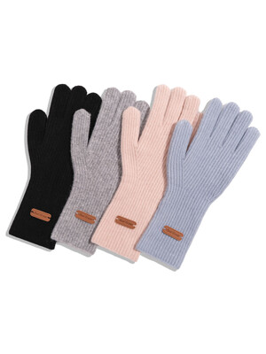 Wool Finger Hole Gloves [4color]