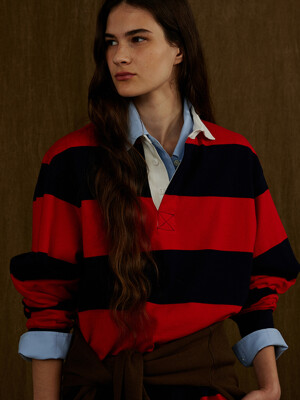 Prep rugby shirt_red/navy