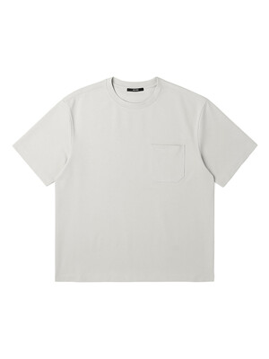 남성 리싸이클 분또 변형 포켓 반팔 라운드 티셔츠 (LT-BEIGE) (HA4ST90-23)