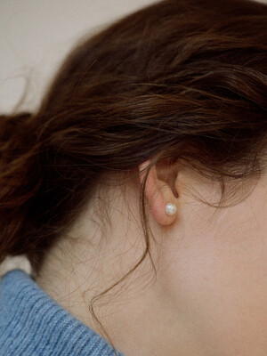 [14K] Essential Pearl Earrings (6mm)