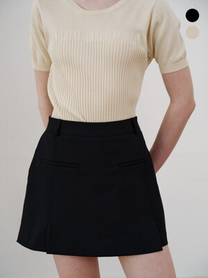 comos 1091 fake mini skirt pants (2color)