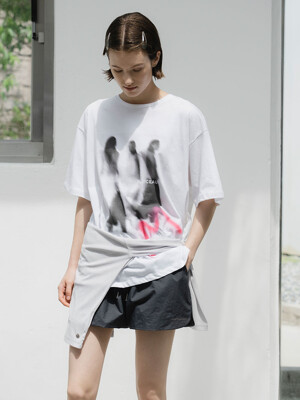 M Color Painting T-shirt_white