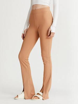 DAMIEN RIBBED PANTS SALMON