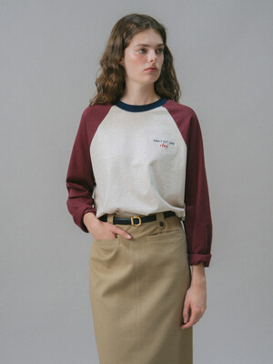 U Needlepoint Raglan Tshirt_2colors